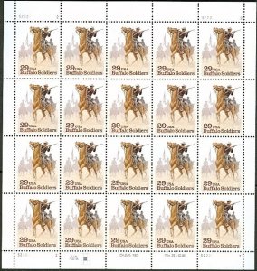 2818 Sheet of 20 MNH XF - Buffalo Soldiers*