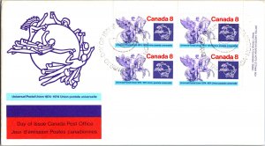 Canada, Worldwide First Day Cover, U.P.U. Universal Postal Union