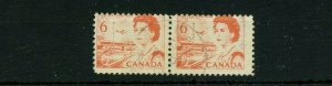 6 cent orange Centennial forgery used PAIR stamps Canada mint