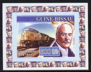 Guinea - Bissau 2007 Inventors #2 - Rudolf Diesel individ...