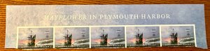 US # 5524 Mayflower in Plymouth strip of 5 w/heading forever 2020 Mint NH