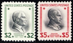 833-834, Mint VF LH $2 & $5 High Value Stamps CV $91 - Stuart Katz