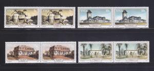 South West Africa 407-410 Pairs Set MNH Historic Houses