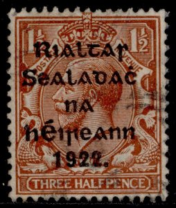 IRELAND GV SG10, 1½d red-brown, FINE USED.