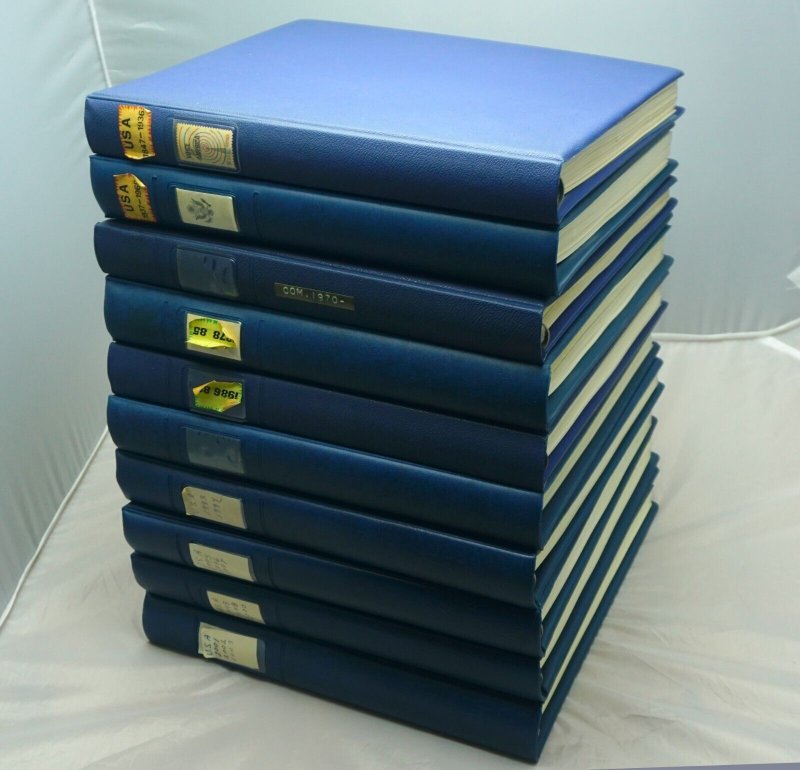 Lindner USA Postage Stamp Booklet Collection in 10 Hingeless Albums up