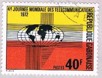 Gabon Globe 40f - pickastamp (AP103408)