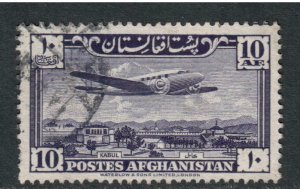 Afghanistan Airmail # C9 , Plane Over Palace Kabul , F-VF Used - I Combine S/H