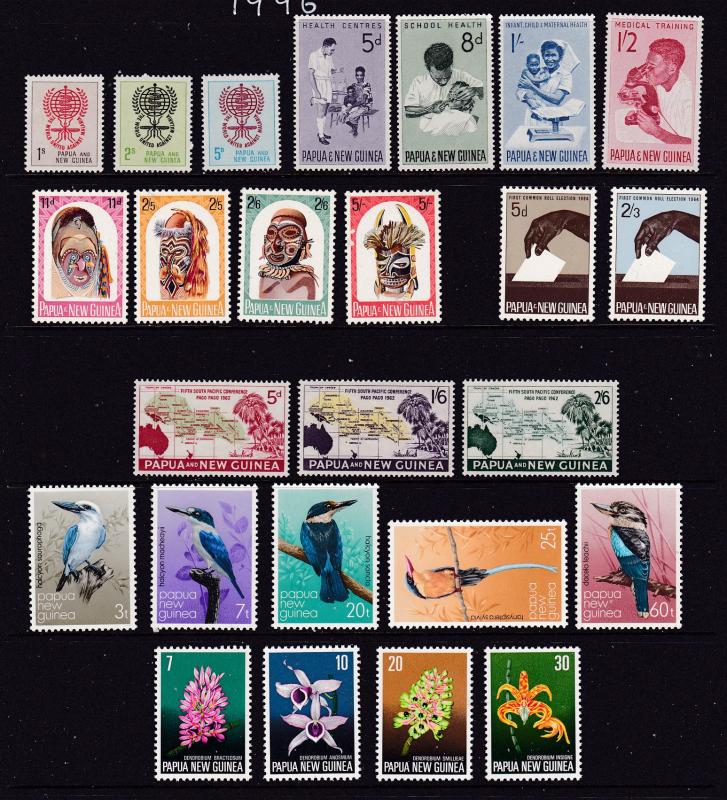 Papua N.G. a mint selection with sets