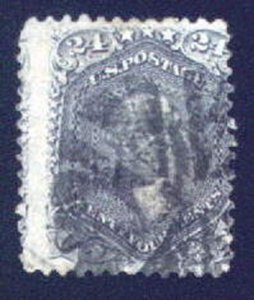 99 Fine, fancy cork cancel, usual centering o..MORE.. t5372