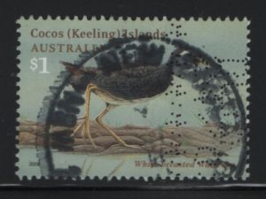 Cocos Islands 2008 used Sc 349 $1 White breasted water hen