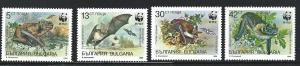 Bulgaria 1989  W.W.F  mnh S.C.  3398 - 3401