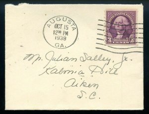 U.S. Scott 721 Horizontal Coil on Small Size 1938 Cover