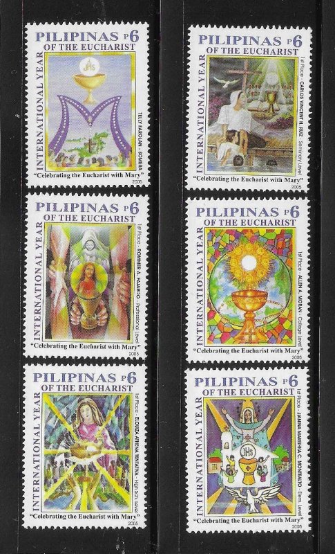 Philippines 2005 Intl year of Eucharist Sc 2971-2976 MNH A2039