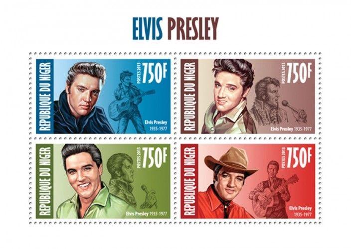 Elvis Presley King Pop Rock and Roll Music Cinema Hollywood Niger MNH stamp set