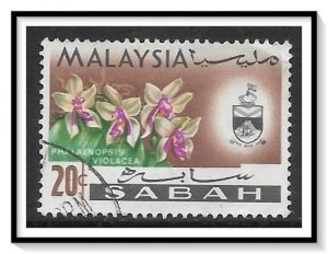 Sabah #23 Sultan & Orchids Used