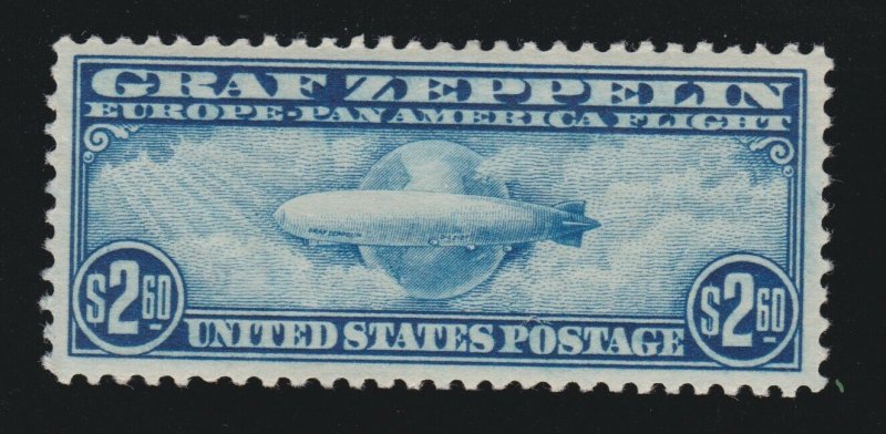 US C15 $2.60 Graf Zeppelin Airmail Mint VF-XF OG LH SCV $525