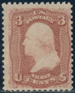 #65 VAR. F-VF OG NH (BROWN RED) SHADE CV $825.00 BQ8081