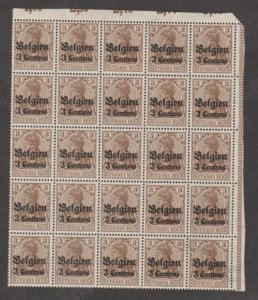 Belgium #N1 Stamps - Mint NH Block of 25