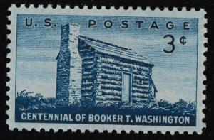 US 1074 Booker T Washington 3c single MNH 1956