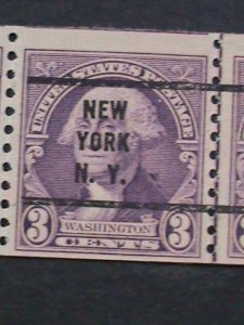 ​UNITED STATES 1932 SC#721 90 YEARS OLD-WASHINGTON  PRECANEL COIL STRIP VF