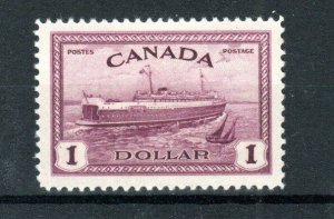 Canada 1946-47 $1 Peace Re-conversion SG 406 MH