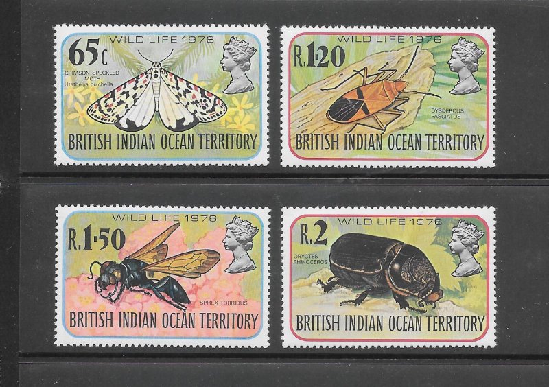 BRITISH INDIAN OCEAN TERRITORY #86-9 INSECTS MH