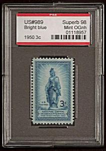 * #989 - Freedom Statue * PSE Graded Superb 98 MNH