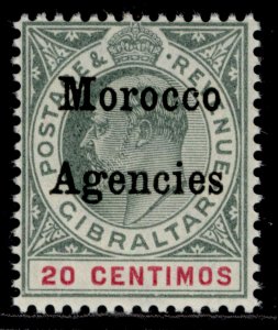 MOROCCO AGENCIES EDVII SG19, 20c grey-green & carmine, LH MINT. Cat £22.