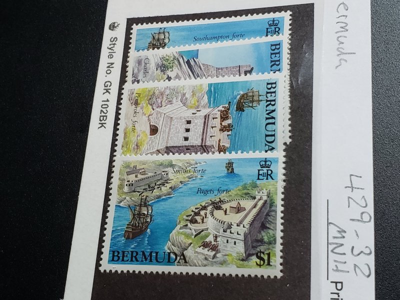 Bermuda Scott #429-32 Mint Never Hinged