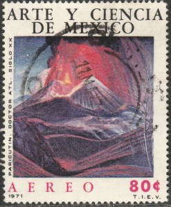 MEXICO C383 Art & Science, Dr Atl, Paricutin Volcano Used. VF. (815)