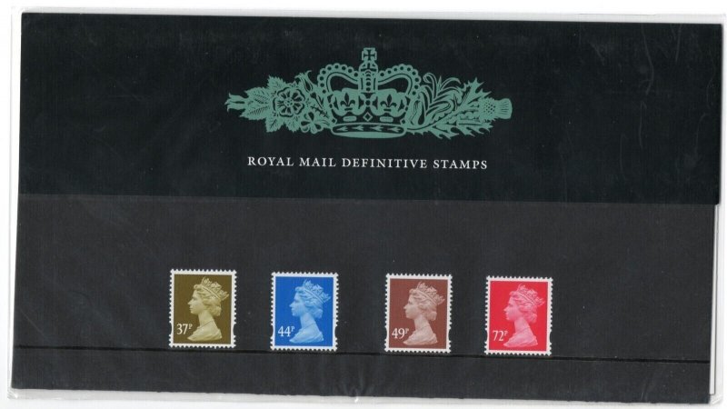 2006 De la Rue Elliptical Machin Definitives 37p to 72p Presentation Pack no 72