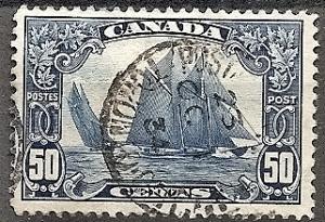 Canada  158 Used 1929 50c Schooner Bluenose