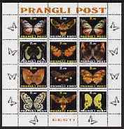 PRANGLI - 1997 - Butterflies - Perf 12v Sheet - Mint Never Hinged -Private Issue