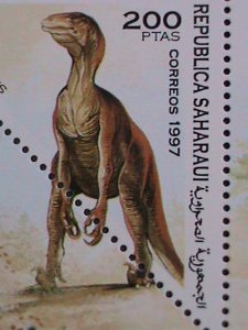 SAHARAUI-1997- PREHISTORY ANIMALS MNH SHEET VF WE SHIP TO WORLD WIDE & COMBINE