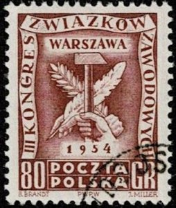 1954 Poland Scott Catalog Number 623 Used