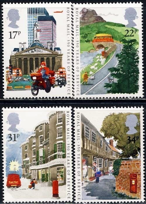 Great Britain 1985 - Royal Mail Service  # 1111-1114  MNH