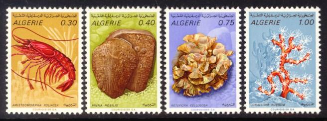 Algeria Sc# 435-8 MNH Marine Life