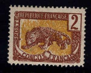 French Congo Scott 36 MH* leopard stamp