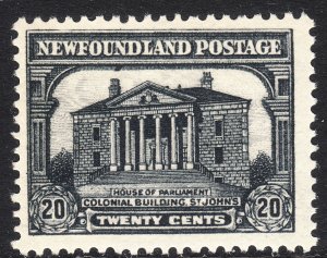 1931 Newfoundland Canada Colonial Building St John 20¢ MNH Sc# 181 CV $110.00