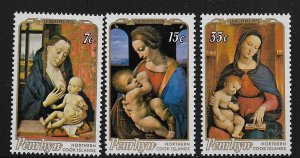 Penrhyn 73-75 (3) Set MNH 1975 Madonna Paintings