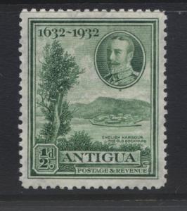 Antigua - Scott 67 - KGV -1932 - MVLH - 1/2p - Green