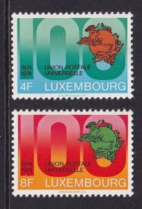 Luxembourg   #551-552  MNH  1974 Centenary UPU