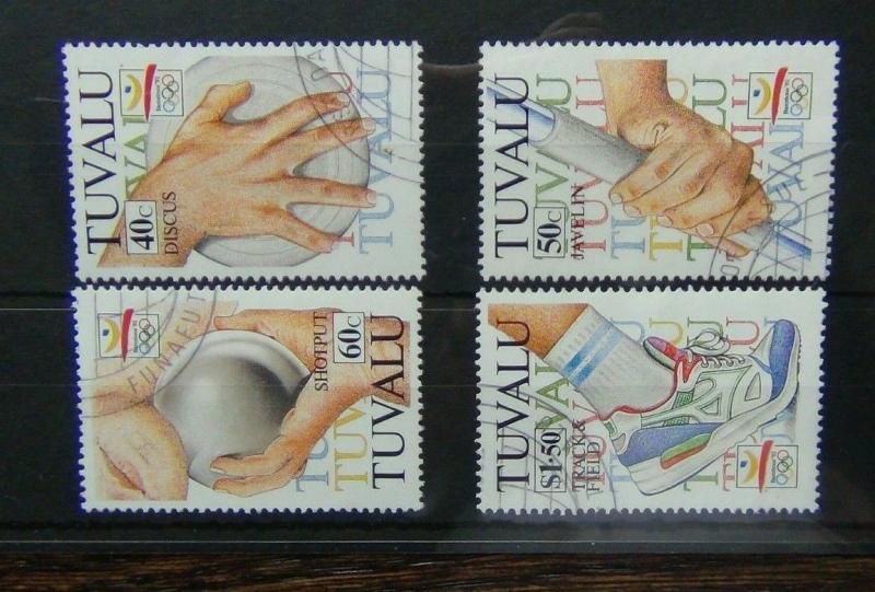 Tuvalu 1992 Olympic Games Barcelona set Fine Used 