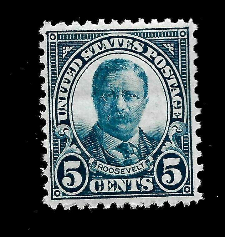  US 1922 Sc# 557 - 5 c Roosevelt Mint NH - Crisp Color - Centered