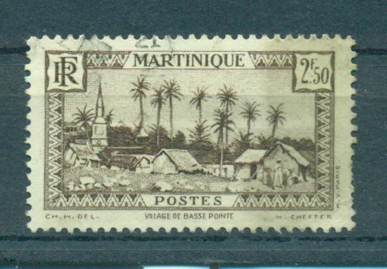 Martinique sc# 168 used cat value $1.00