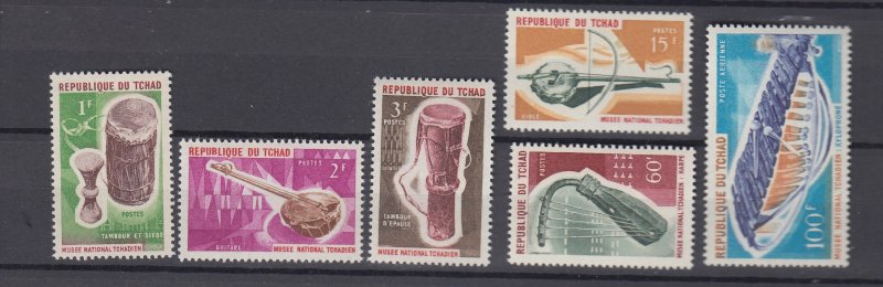 J39726, JL Stamps 1965 chad set mh #116-20 music