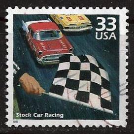 US ~ Scott # 3187n ~ Used ~ Stock Car Racing