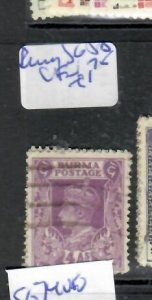 BURMA KGVI 4A      SG 75   VFU      P0511B  H