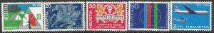 SWITZERLAND 495-99 MNH 44G-2