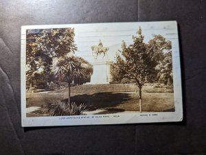 1922 Australia RPPC Postcard Cover Melbourne Victoria to Copenhagen Denmark